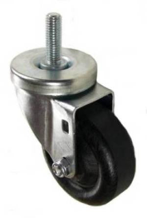 3-1/2" x 1-1/4" High Temp Wheel Swivel Caster with 1/2" Threaded Stem - 350 Lbs Capacity